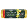 С0007146  Master FRESH пакеты д/мусора AROMA 60л, 20шт (двойная арома LEMON добавка) (желтые) 9мкм