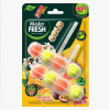 С0007431 Master FRESH подвесной блок для унитаза DUO EFFECT 800 смываний 5в1 формула GOLD ТРОПИК, 2ш