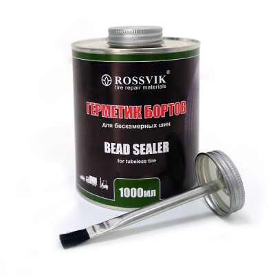 GB.10.K.2..ROSSVIK ГЕРМЕТИК БОРТОВ ШИН, 1000МЛ (БАНКА С КИСТЬЮ)