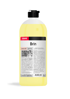 444-1П PROFIT BRIN Универсальное нейтральное низкопенное моющее средство с ароматом лимона 1л.