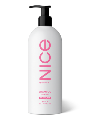 345 NICE by SEPTIVIT Шампунь Бессульфатный для всех типов, 1л