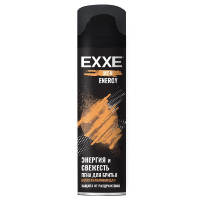С0007503 EXXE MEN пена для бритья Восстанавливающая ENERGY, 200 мл