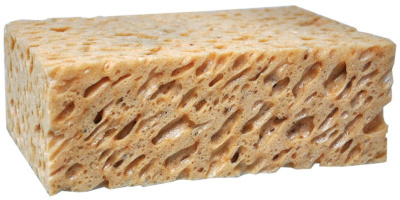 Губка крупнопористая, размер: 19,5*12,5*7см