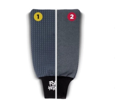 FHA035 Foam Heroes 2Sided Glass Mitt двусторонняя варежка из микрофибры для очистки стекол 17х23см,