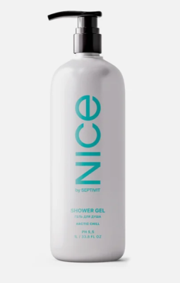 338 NICE by SEPTIVIT Гель для душа Arctic Chill, 1л 8шт/кор.