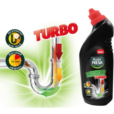 С0007419 Master FRESH Гель от засоров 750мл формула TURBO