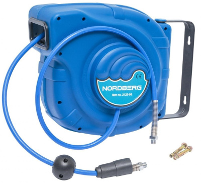 Шланг с автоматической катушкой предназначен для подачи воздуха от компрессора к пневмоинструменту.¶