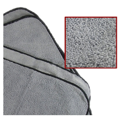 HT-1624 СУПЕР МЯГКАЯ ТРЯПКА БЕСШОВНАЯ ДВУХСТОРОННЯЯ Серая