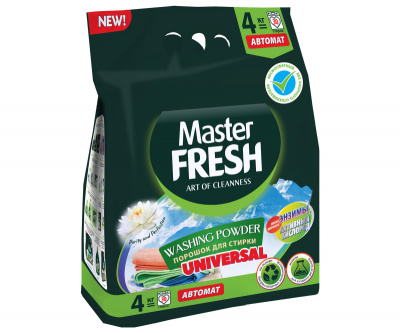 С0007275 Master FRESH порошок для стирки UNIVERSAL 4кг