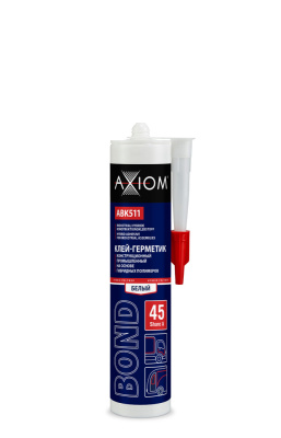 ABK511 AXIOM Клей-герметик конструкционный промыш.  на основе гибридных полимеров, Шор А 45, (280мл)