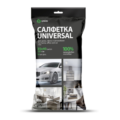 IT-0455 Салфетка микрофибра 250 г/м 35*40 (10шт) УПАК