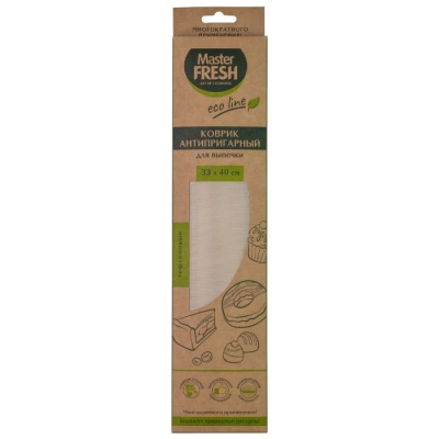С0007344  Master FRESH ЭКО антипригарный многоразовый тефлон коврик д\выпечки 33*40см, 1шт 90мкм