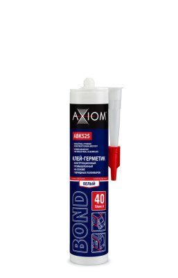 ABK525 AXIOM Клей-герметик конструкционный промыш.  на основе гибридных полимеров, Шор А 40, (280мл)