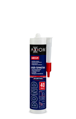 ABK529 AXIOM Клей-герметик конструкционный промыш.  на основе гибридных полимеров, Шор А 40, (280мл)