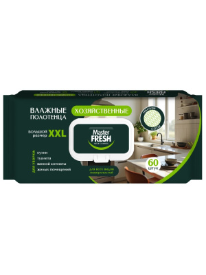 С0008565 Master FRESH Полотенца влажные очищающие универсальные хозяйственные 60 шт