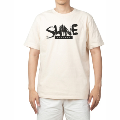 SS245 Shine Systems Футболка белая Oversize Logo black M/L
