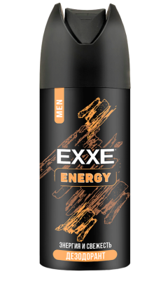 С0007859  EXXE MEN мужской дезодорант аэрозоль ENERGY, 150 мл (24 шт) NEW
