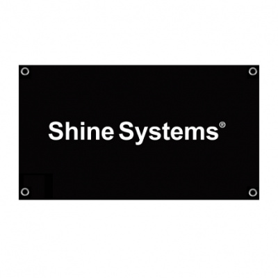 SS703 Shine Systems Флаг фирменный с логотипом 100*150см (габардин)