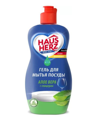 802763 Haus Herz Средство для мытья посуды глицерин+ алоэ вера 900 мл