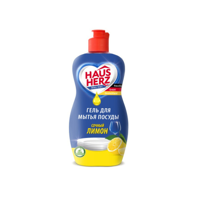 802703 Средство для мытья посуды Haus Herz Сочный лимон 450 мл