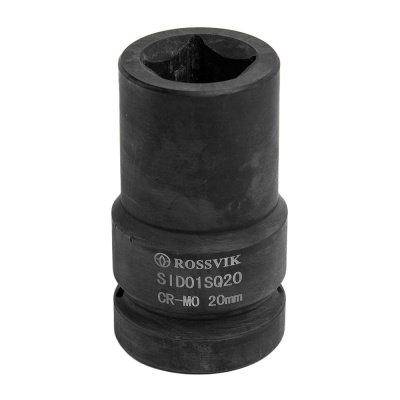 SID01SQ20 Головка торцевая ударная четырехгранная ROSSVIK, 1