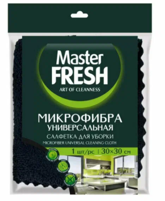 С0008589 Master FRESH МИКРОФИБРА ПВА профессиональная салфетка для уборки 30*30см, 1шт.