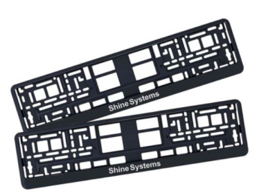 SS306 Shine Systems рамка с логотипом для номера 1 шт