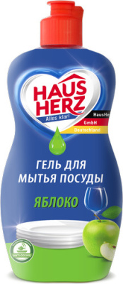 802701 Средство для мытья посуды Haus Herz яблоко 450 мл