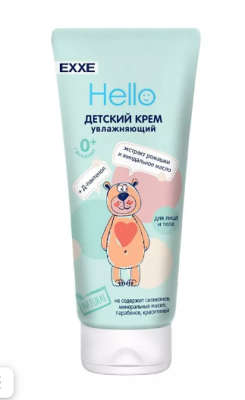 С0007115 EXXE Baby серия 0+ Детский крем увлажняющий, 100 мл