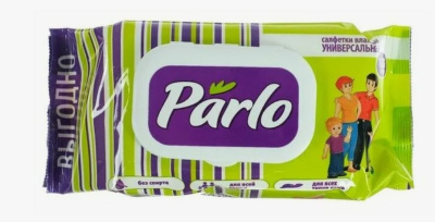 С0007929 PARLO Влажные салфетки универсальные для всей семьи с крышкой 150шт