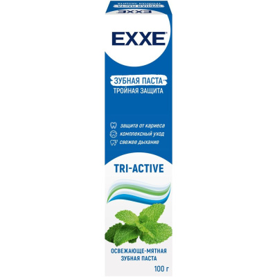 С0007361 EXXE Зубная паста Тройная защита tri-active, 100г