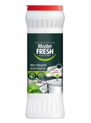 С0007855 Master FRESH чистящий порошок Сода-Эффект с закрывающейся крышкой, 400г