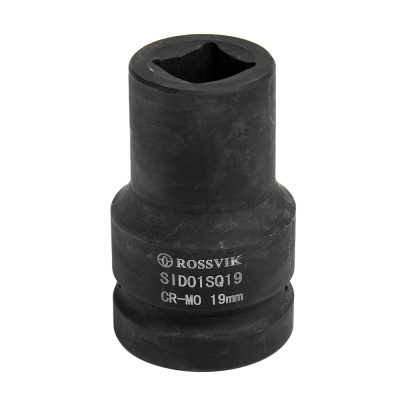 SID01SQ19 Головка торцевая ударная четырехгранная ROSSVIK, 1