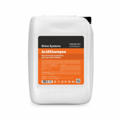 SS406 Shine Systems AcidShampoo - кислотный шампунь для ручной мойки, 20 л