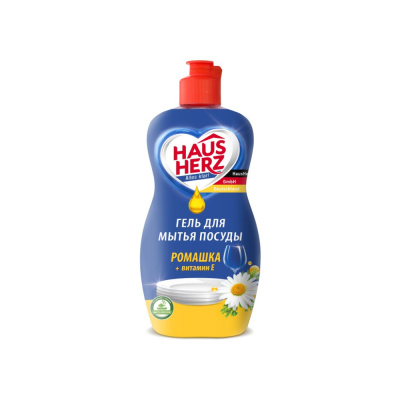 802705 Средство для мытья посуды Haus Herz ромашка+витамин Е 450 мл