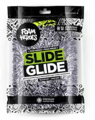 FHA036 Foam Heroes Slide Glide двусторонний пад из микрофибры для мойки автомобиля 16.5х22см 1400г/м