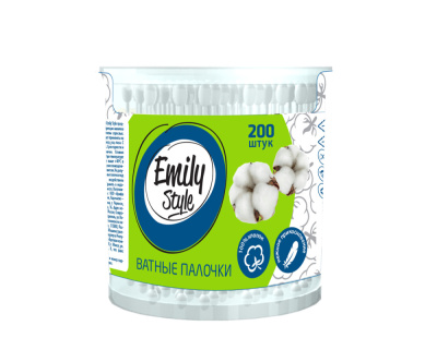 С0006516 Emily Style ватные палочки банка 200шт