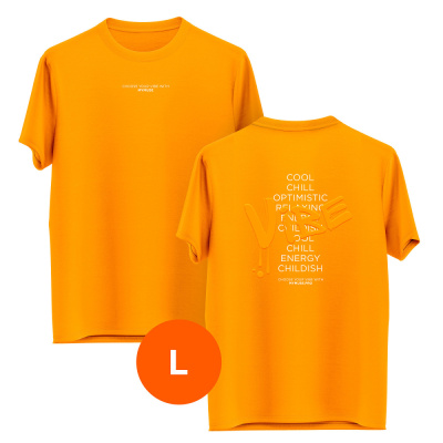ST-1294 Футболка MTMUSE оранжевая vibe L