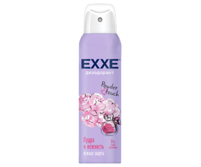С0007396 EXXE Женский дезодорант Пудра и нежность Powder touch, 150 мл (спрей)