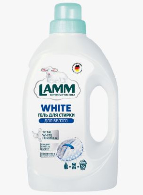 802792 Lamm Средство для стирки жидкое гель Для белого (1,04л)