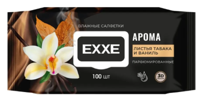 С0008643 EXXE Влажные салфетки Дикая вишня и миндаль, 100 штук
